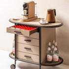 Arcade Oval Coffee and Bar Cart