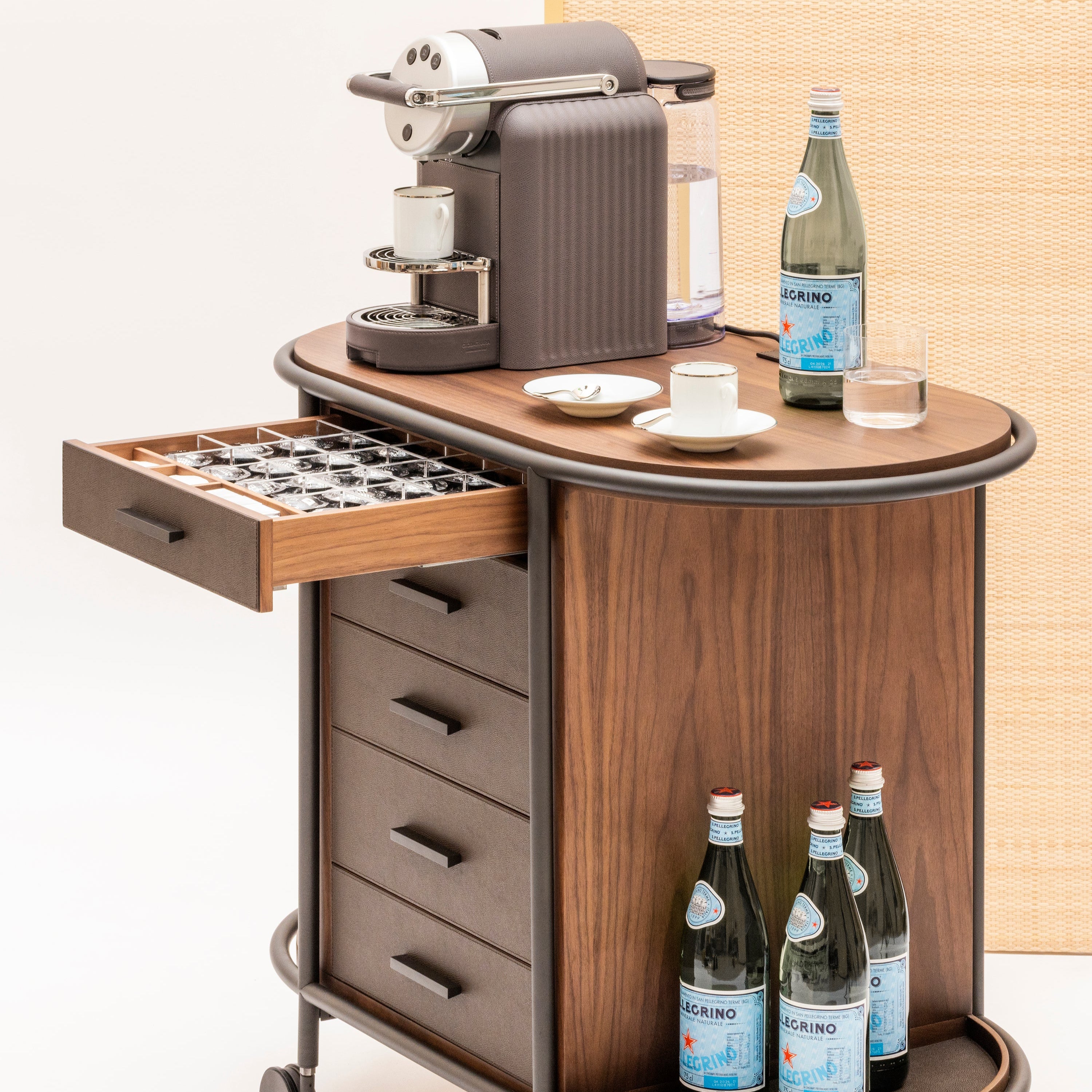 Giobagnara Arcade Oval Coffee and Bar Cart - 2Modern