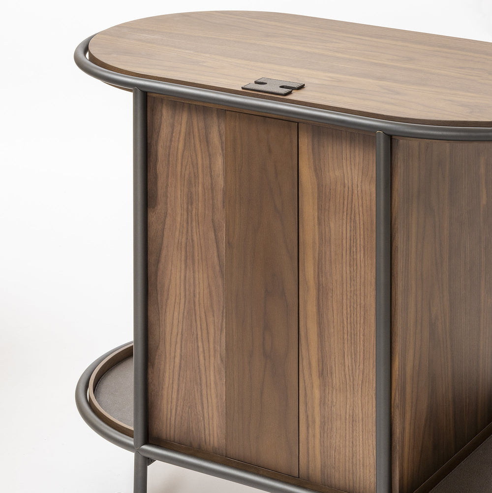Arcade Oval Coffee and Bar Cart