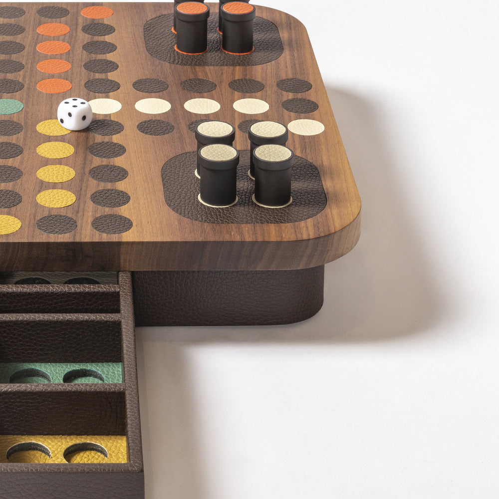 Delos Wood Ludo Game Set