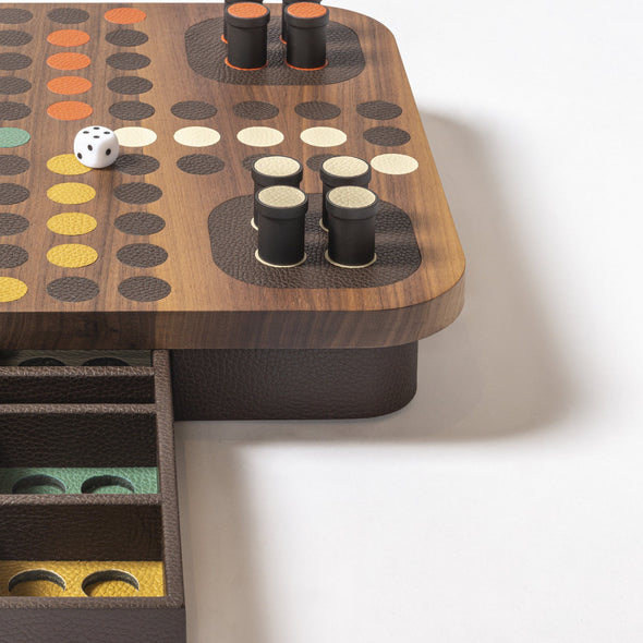 Delos Wood Ludo Game Set