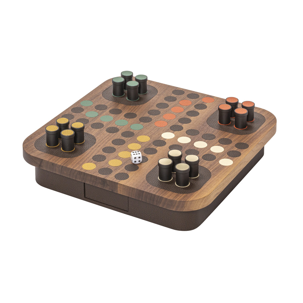 Delos Wood Ludo Game Set