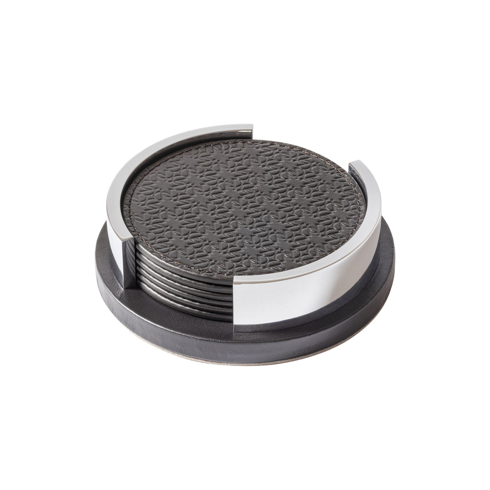 Giobagnara x Elie Saab Monogram Coaster Set with Holder