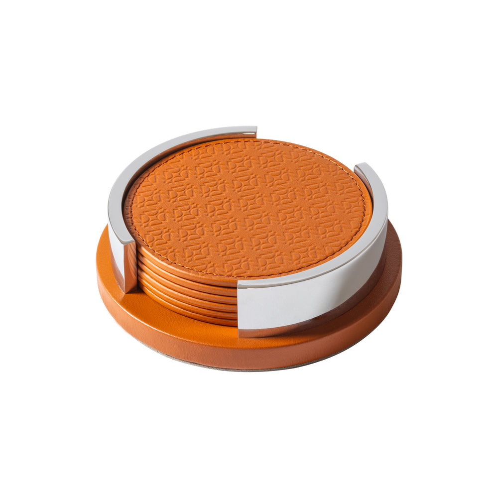 Giobagnara x Elie Saab Monogram Coaster Set with Holder