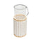 Pigment France Marseille Glass Pitcher  option White / Large: 9.6 in height