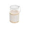 Pigment France Marseille Glass Pitcher  option White / Small: 7.3 in height