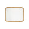 Pigment France Rochelle Rectangular Placemat  option G05 White/ST50 Gold