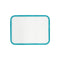 Pigment France Rochelle Rectangular Placemat  option G05 White/ST60 Capri