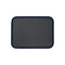 Pigment France Rochelle Rectangular Placemat  option G77 Slate/ST12 Royal Blue