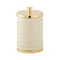 Riviere Alghero Handwoven Trinket Box  option RV06 Ivory/Gold