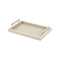Giobagnara x Riviere Diana Handwoven Tray  option RV06 Ivory/Chrome
