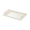 Giobagnara x Riviere Diana Lacquer Tray  option RV06 Ivory/Chrome