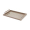 Giobagnara x Riviere Diana Lacquer Tray  option RV105 Taupe/Chrome