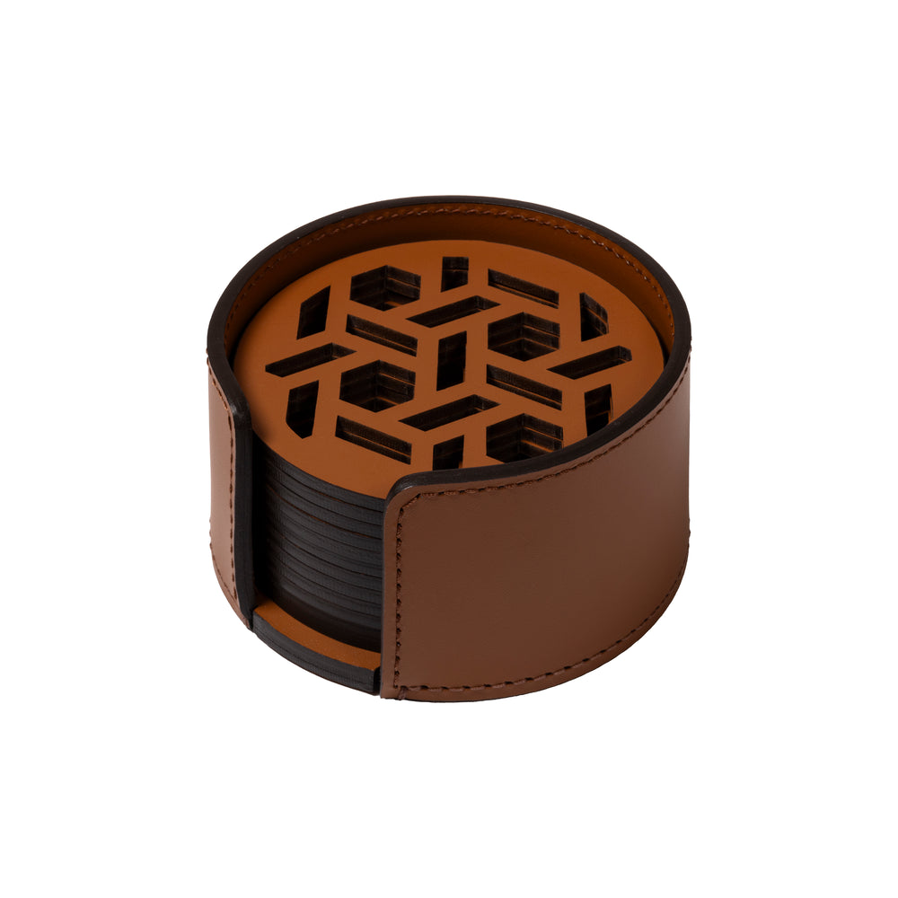 Rudi Acquerello Coaster Set and Holder
