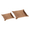 Jack Rectangular Leather Valet Tray (Set of 2)  option A47 Nut