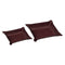 Jack Rectangular Leather Valet Tray (Set of 2)  option G72 Cherry