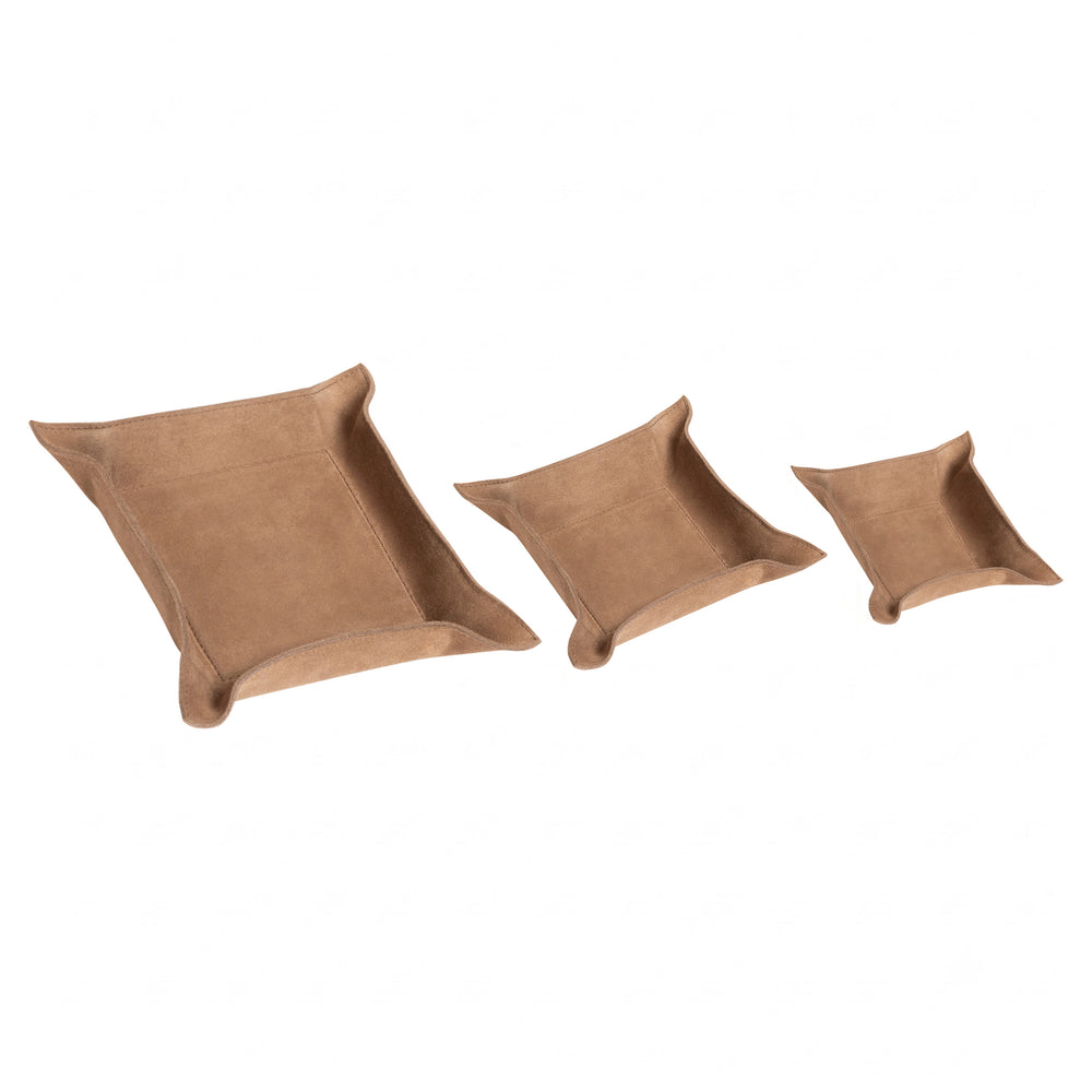 Jack Square Leather Valet Tray Set