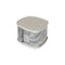 Kelly Wearstler Maris Marble Coaster Set and Holder  option Bardiglio Cloudy / Silver
