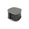 Kelly Wearstler Maris Marble Coaster Set and Holder  option Marquina Black / Cipress