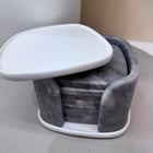 Kelly Wearstler Maris Marble Coaster Set and Holder
