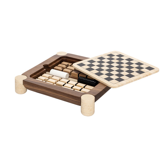 Mocambo Chess Draughts Game Set