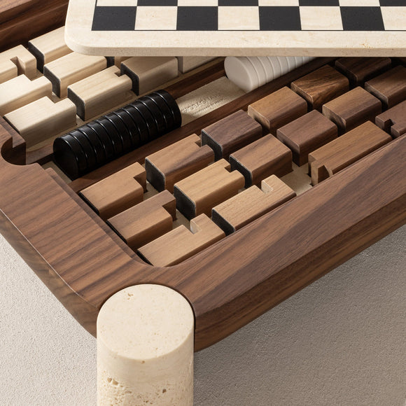 Mocambo Chess Draughts Game Set