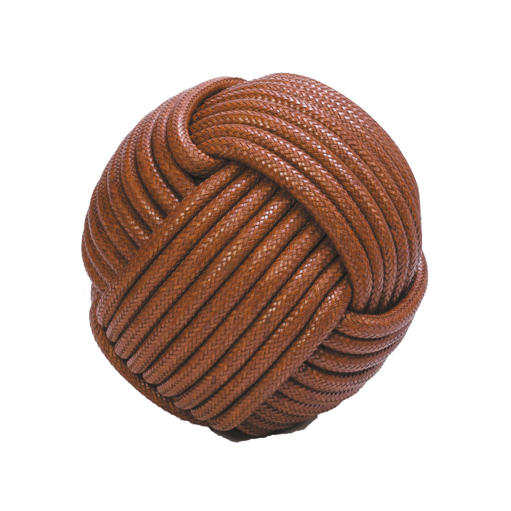 Nodo Leather Pouf