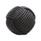 Nodo Leather Pouf  option F20 Black