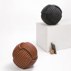 Nodo Leather Pouf