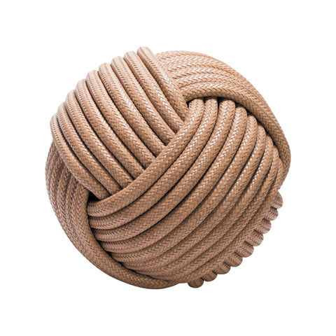Nodo Leather Pouf
