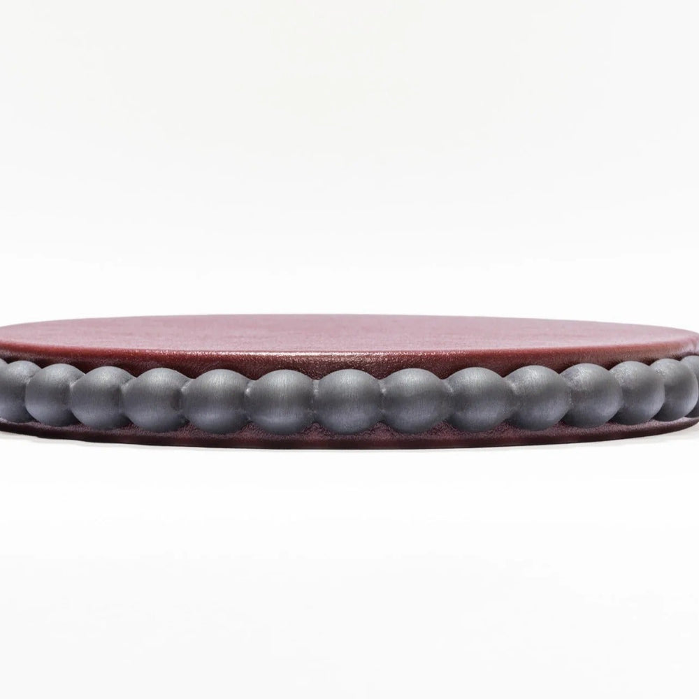 Perla Round Coaster Set and Holder