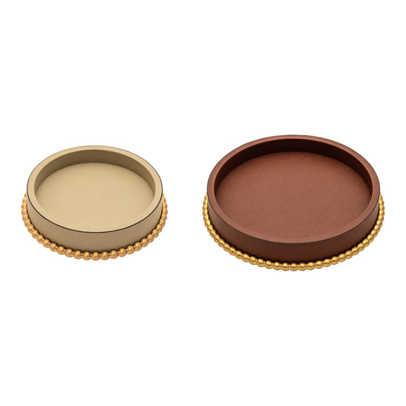 Perla Round Valet Tray Set