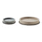 Perla Round Valet Tray Set  option H94 Azure and H06 Ivory / Bronze