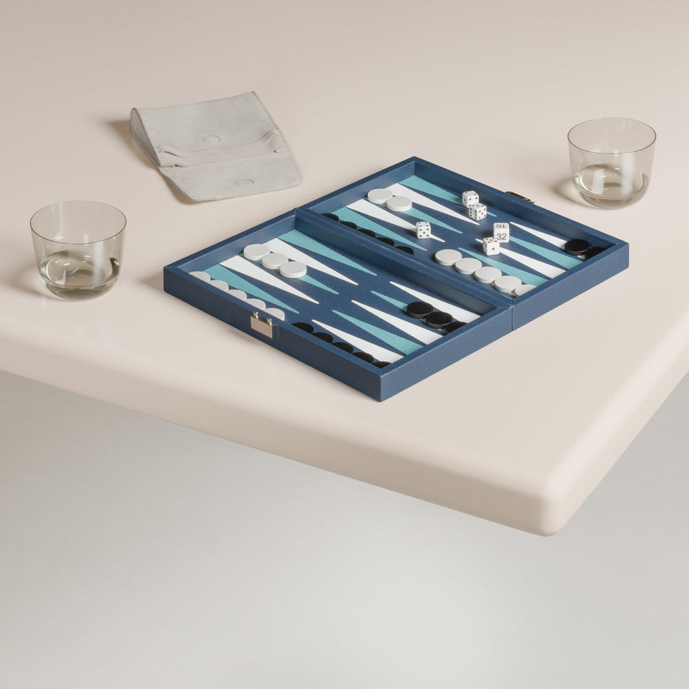 Phileas Miniature Travel Backgammon Set