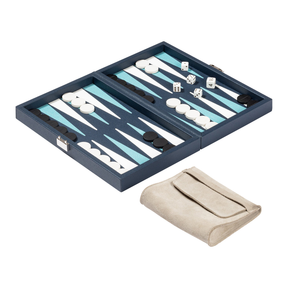 Phileas Miniature Travel Backgammon Set