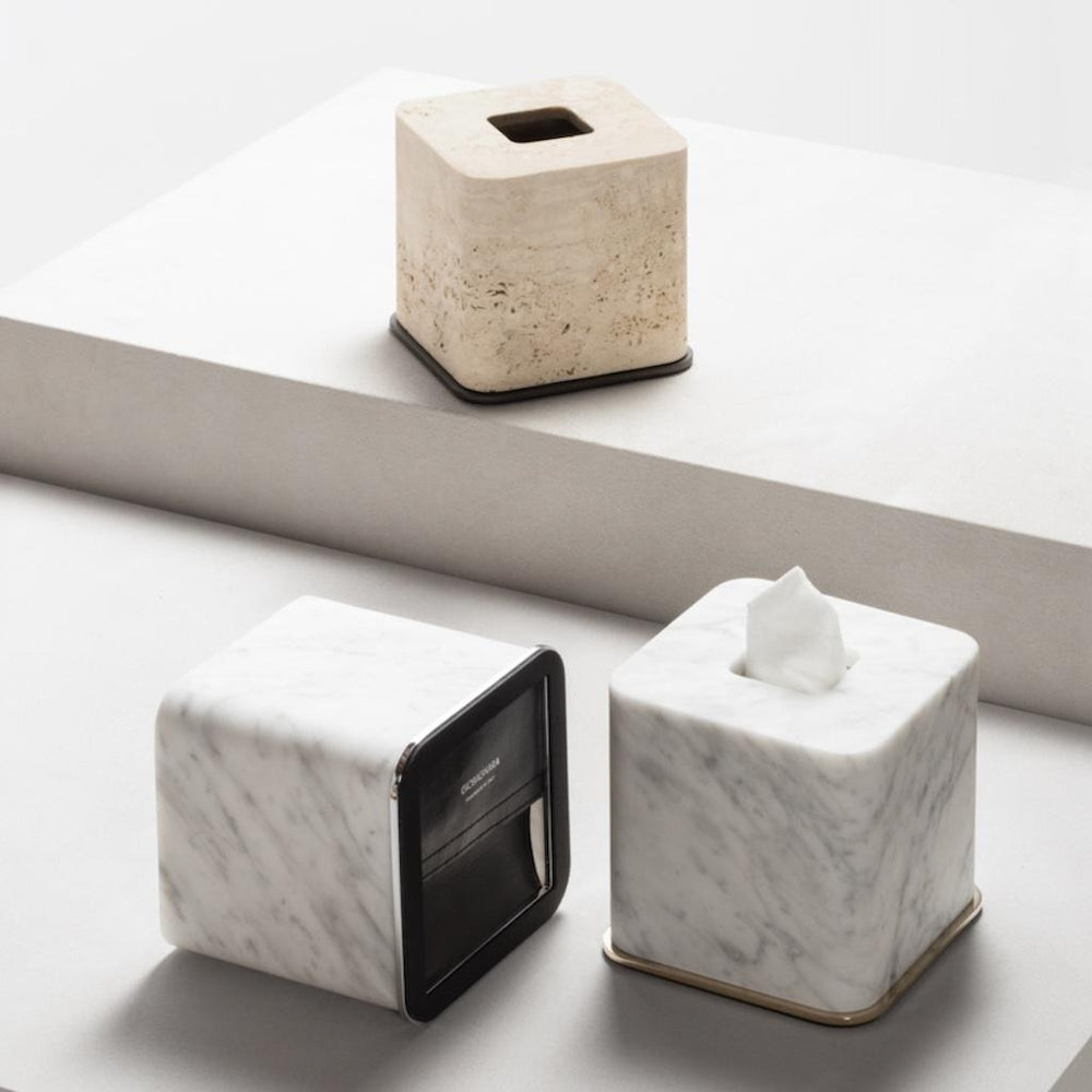 Polo Marble Square Tissue Holder