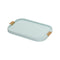 Puccini Rectangular Tray  option G106 Spun Sugar/Brass / Small: 13.4 in width