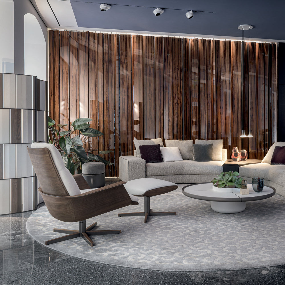 Clori Swivel Lounge Armchair