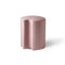 Woody Side Table  option Pink Saddle Leather