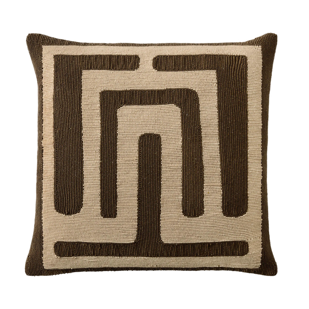 Carthago Beaded Latch Throw Pillow