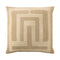 Carthago Beaded Latch Throw Pillow  option Sand