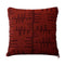 Duafe Beaded Throw Pillow  option Rust