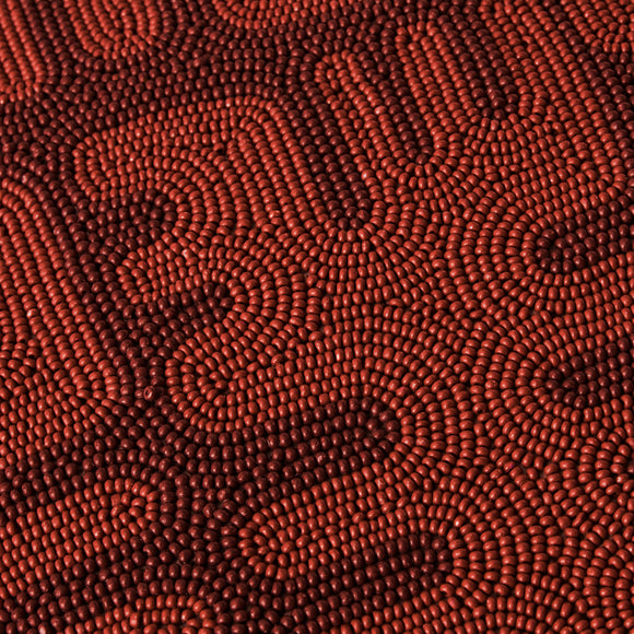 Duafe Beaded Throw Pillow
