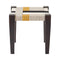 Fiori Jute Low Stool  option Black / Gray / White / Yellow