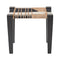 Fiori Jute Low Stool  option Black / White / Natural