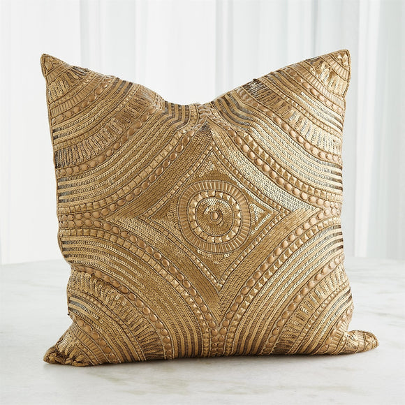 Roman Beaded Throw Pillow