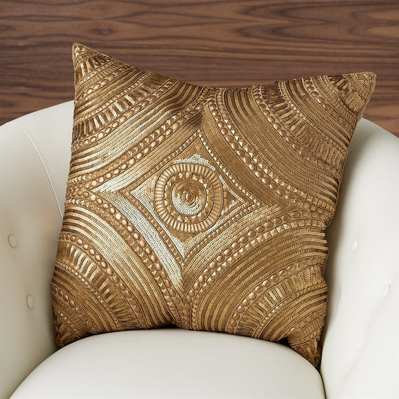 Roman Beaded Throw Pillow