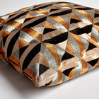 Triangle Marquetry Throw Pillow