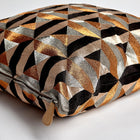 Triangle Marquetry Throw Pillow