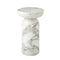 Tumble Accent Table  option Arbescato White Marble